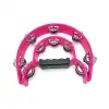 Half Moon Tambourine Double Row Percussion 